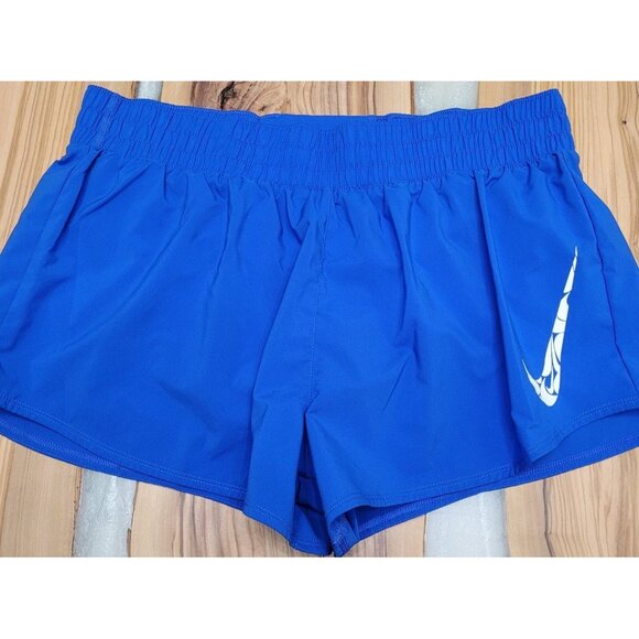 Nike Dri‑Fit Women Running Shorts Blue XL Lightweight Lined Activewear - Picture 1 of 5